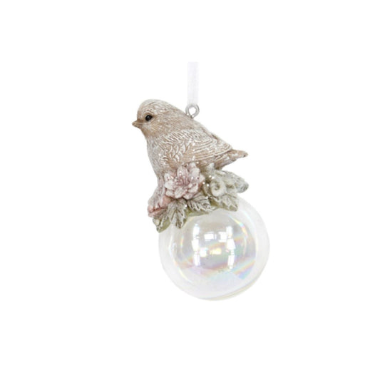 Gisela Graham Victorian Bird on Soap Bubble Christmas Hanging Ornament  This Victorian Bird on Soap Bubble Christmas Hanging Ornament from Gisela Graham is the perfect addition to your holiday decorations. Its intricate details and vivid colors will bring a touch of festive cheer to any home. Let this timeless and traditional ornament add a special something to your home this holiday season.