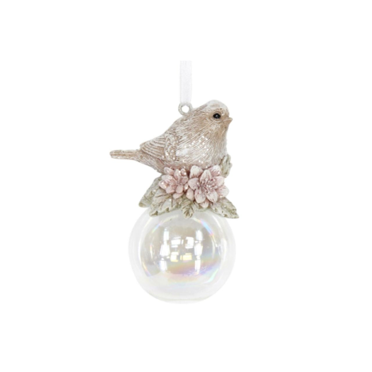 Gisela Graham Victorian Bird on Soap Bubble Christmas Hanging Ornament  This Victorian Bird on Soap Bubble Christmas Hanging Ornament from Gisela Graham is the perfect addition to your holiday decorations. Its intricate details and vivid colors will bring a touch of festive cheer to any home. Let this timeless and traditional ornament add a special something to your home this holiday season.