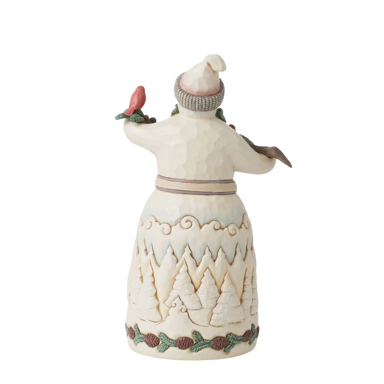 From the White Woodland collection as part of Heartwood Creek by Jim Shore, this Snowman is ready for the Christmas period. Comes in a fully branded gift box.