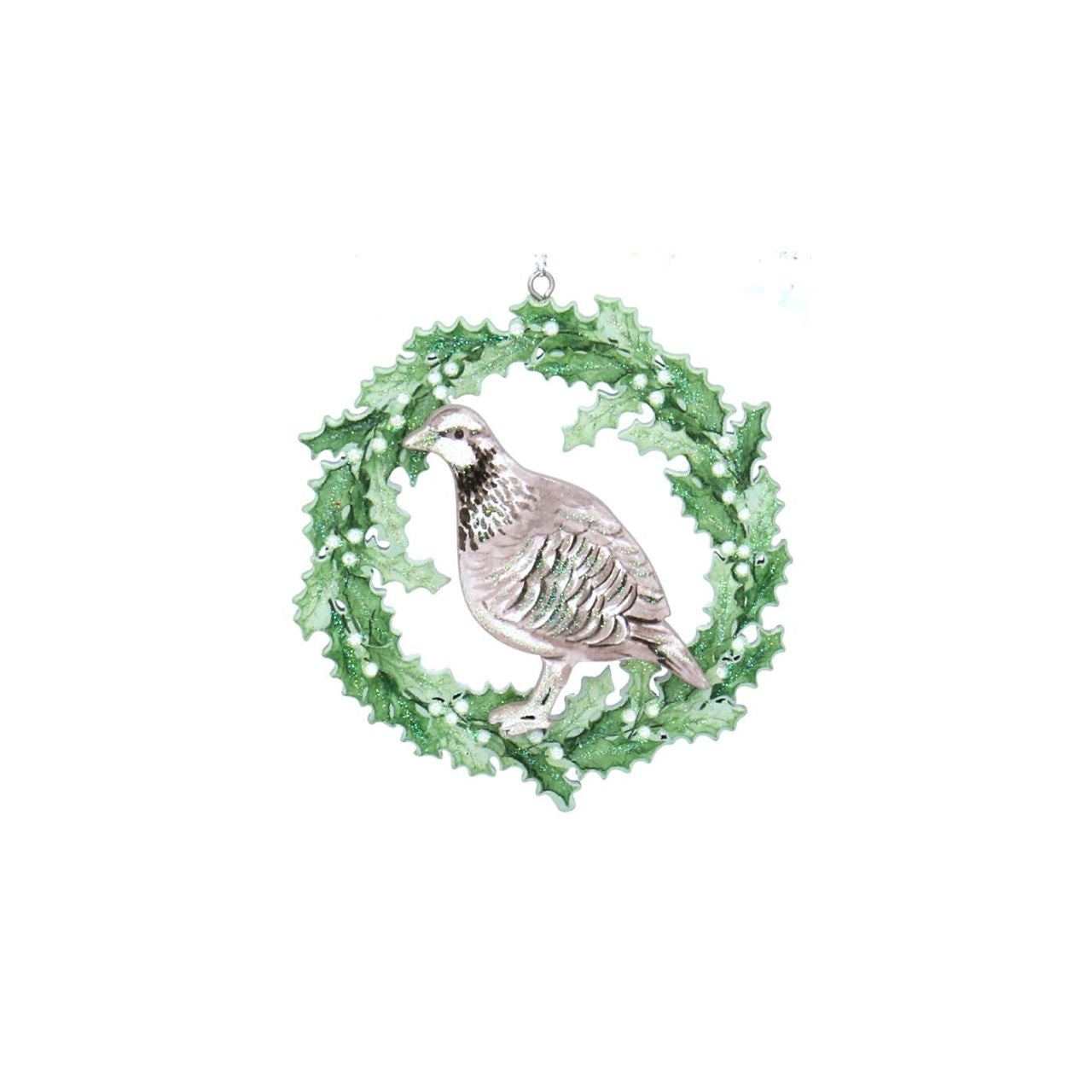 Add a touch of natural charm to your Christmas tree with the Gisela Graham Wood Animals Birds in Wreath ornament. Made of wood, this ornament features beautifully crafted birds nestled in a wreath, bringing a peaceful and rustic feel to your holiday décor.