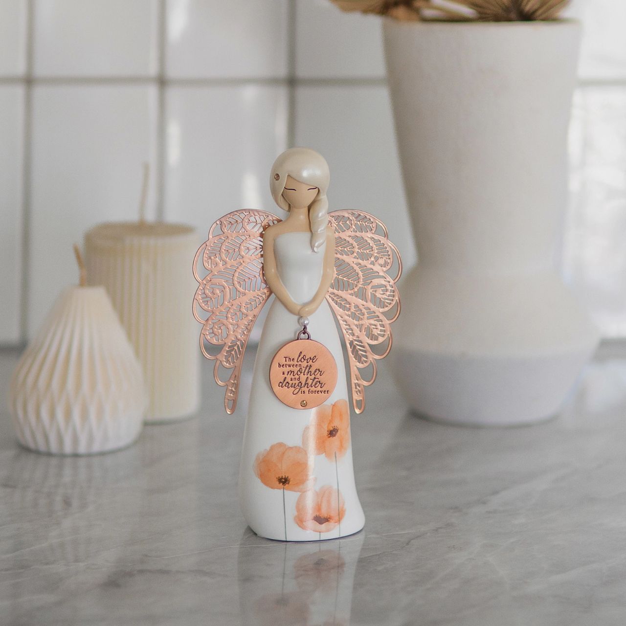 Thank You Angel Figurine - Mother & Daughter  Looking for a thoughtful gift that's both beautiful and meaningful? These stunning angels are the perfect way to show someone special just how much they mean to you. Standing 15.5cm tall, they are perfect as a gift and home decoration.