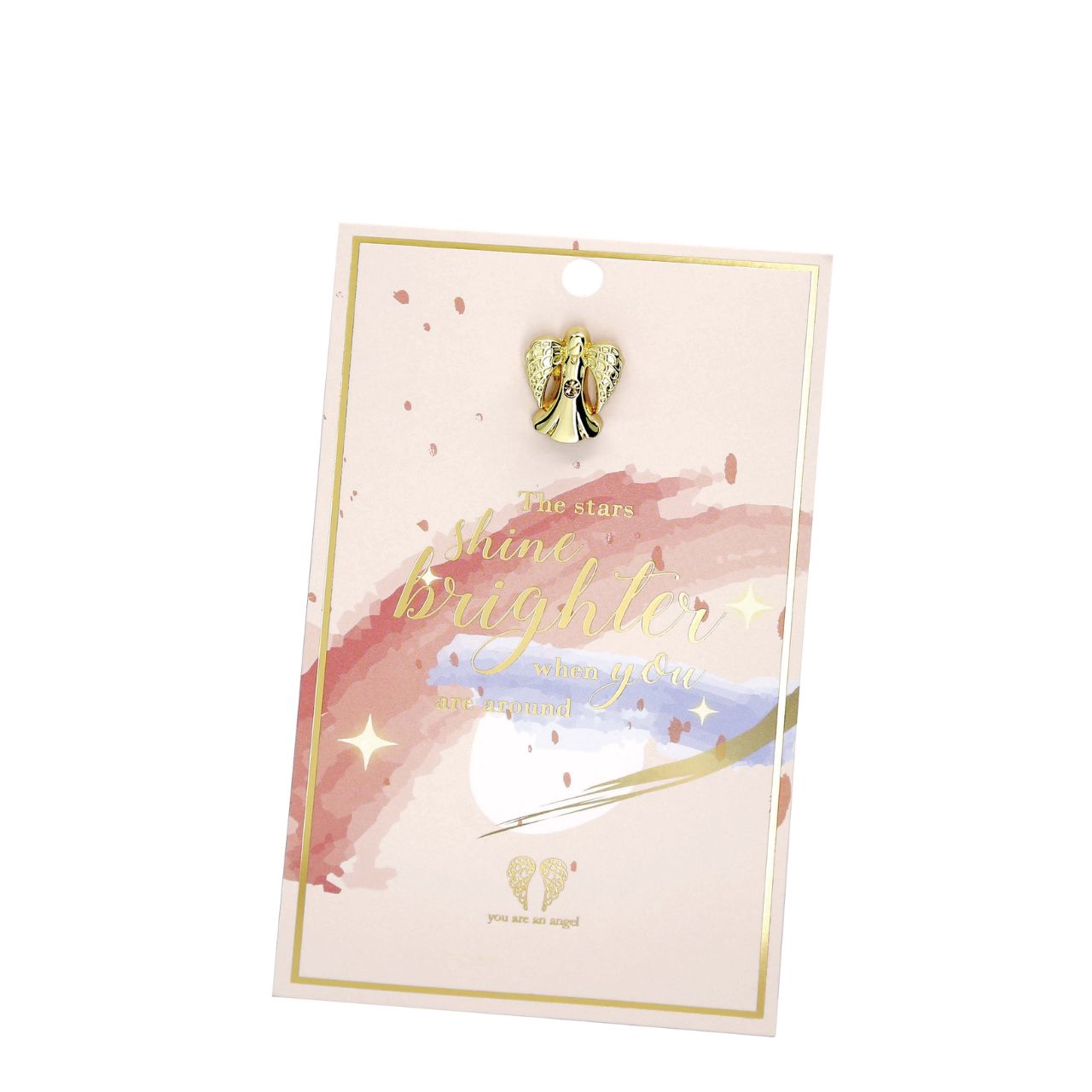 Stars Shine Brighter Pin Card  Give the gift of love and appreciation with You Are An Angel pins, each packaged on a stunning foiled gift card with a heartfelt message for the special people in your life.