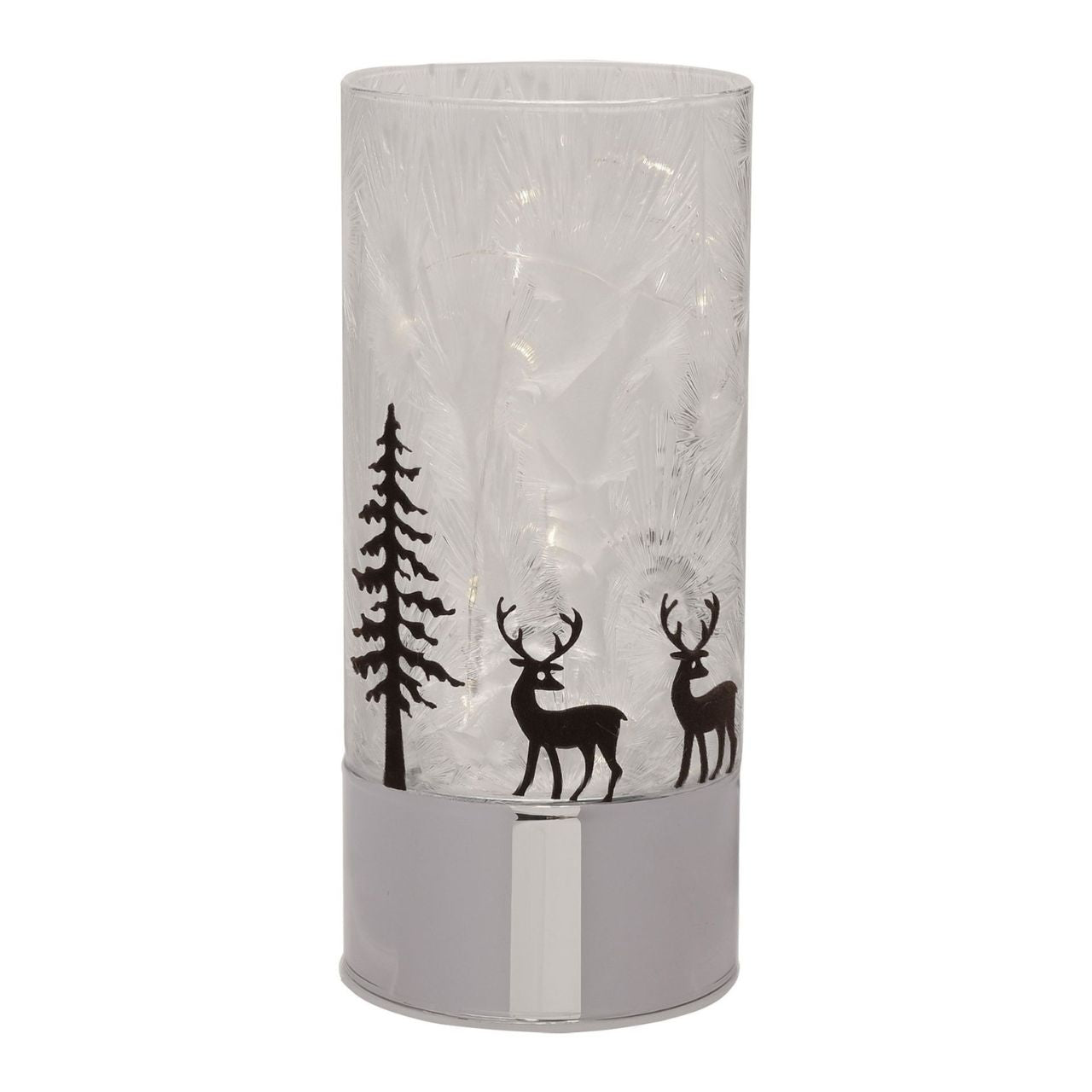 Medium Reindeer with Tree Christmas LED Light Tube  A medium reindeer with tree LED light tube.  This illuminating decoration is a delightful twist on the traditional this Christmas.