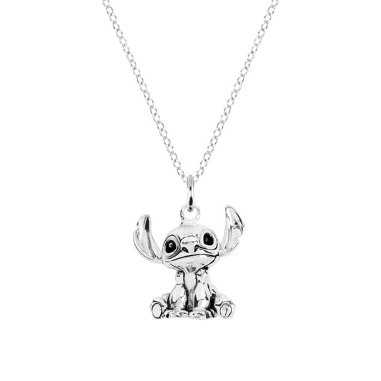 Disney Stitch Sterling Silver Pendant  Peers Hardy Disney Stitch Sterling Silver Pendant  This classic adorable pendant has a unique quality of playful Stitch silhouette.  Trendy and fashionable design, the Disney Stitch Sterling Silver Pendant famous playful and loveable pose will add a chic, fun touch to any outfit.