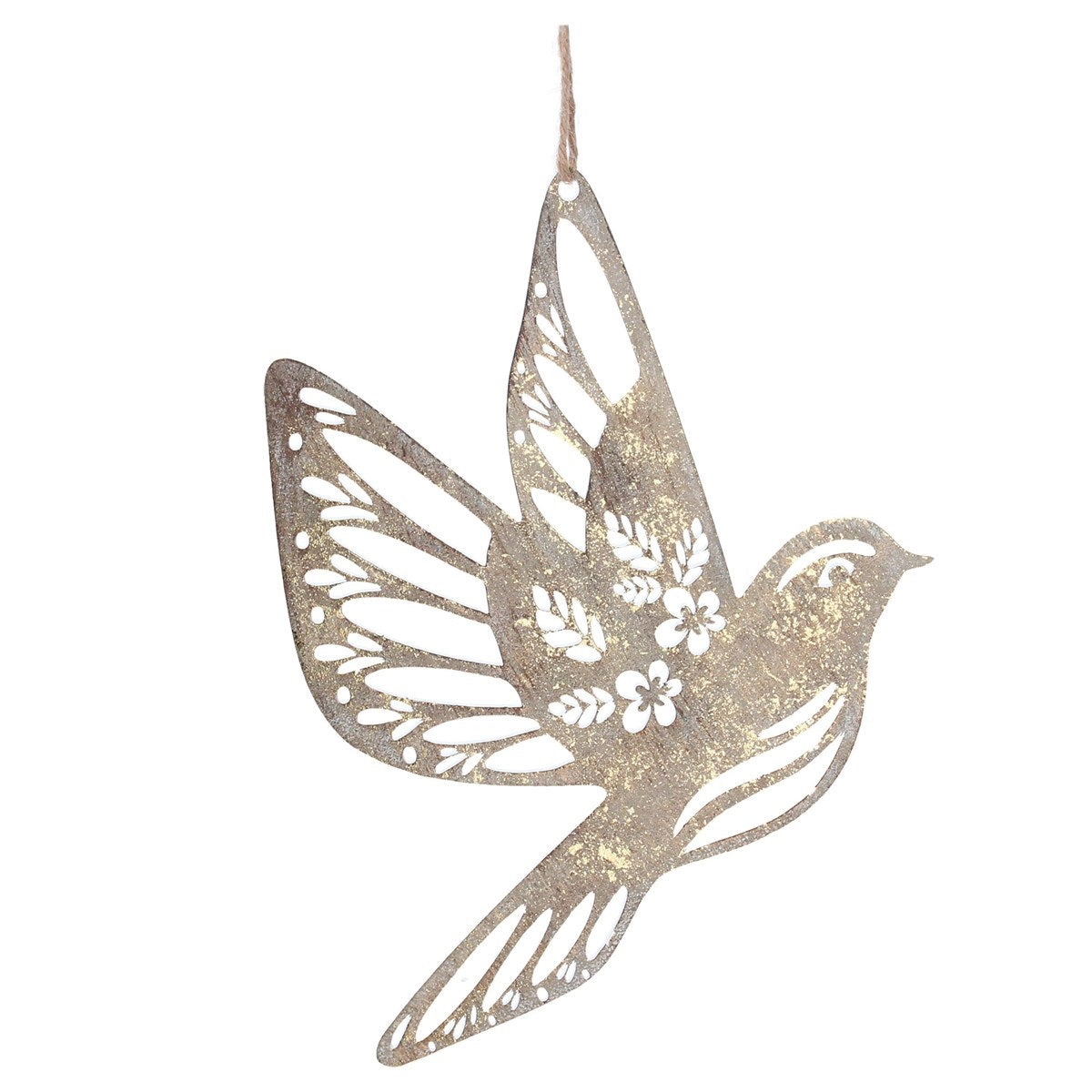 Gisela Graham Metal Gold Flying Bird Christmas Hanging Ornaments  Browse our beautiful range of luxury Christmas tree decorations, baubles & ornaments for your tree this Christmas.