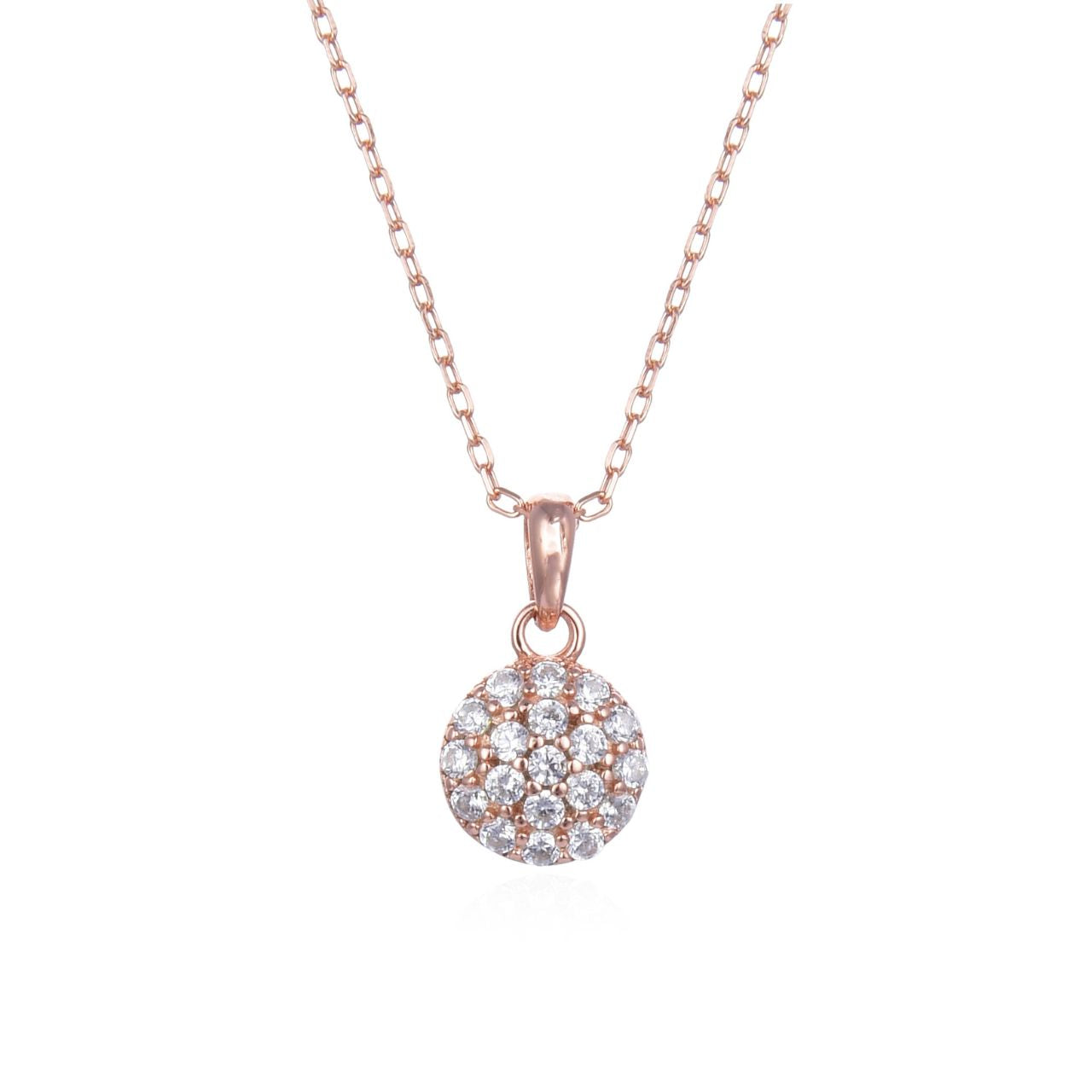 Kilkenny Silver Rose Gold Diamante Necklace – Horgan's of Blarney