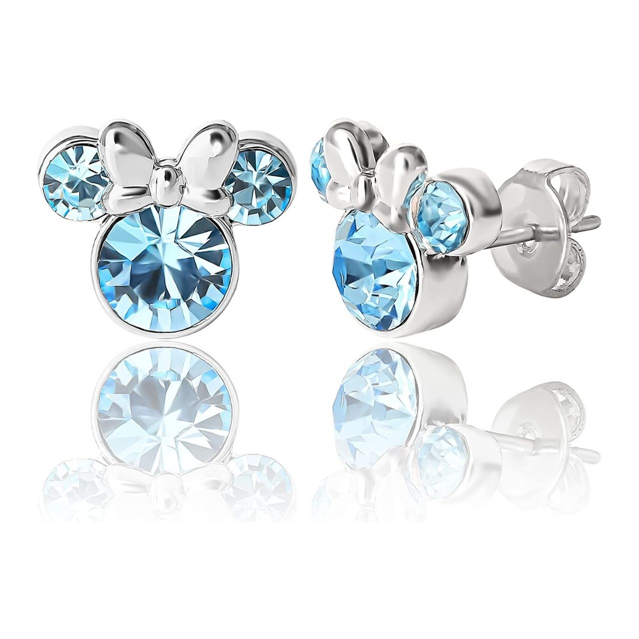 Disney Couture Kingdom  Mickey Birthstone Earrings  May Emerald