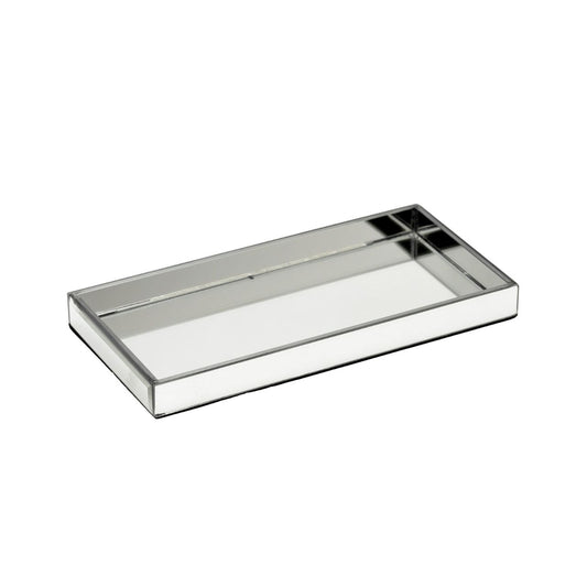 Hestia Mirrored Trinket Tray  A beautiful contemporary mirrored silver glass tray. From the HESTIA® Silver Luxe collection - unparalleled glamour, style and elegance in contemporary home and gift.