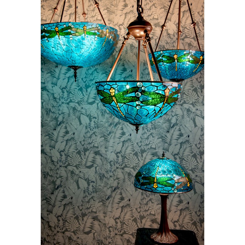 Tiffany style ceiling pendant on sale lights