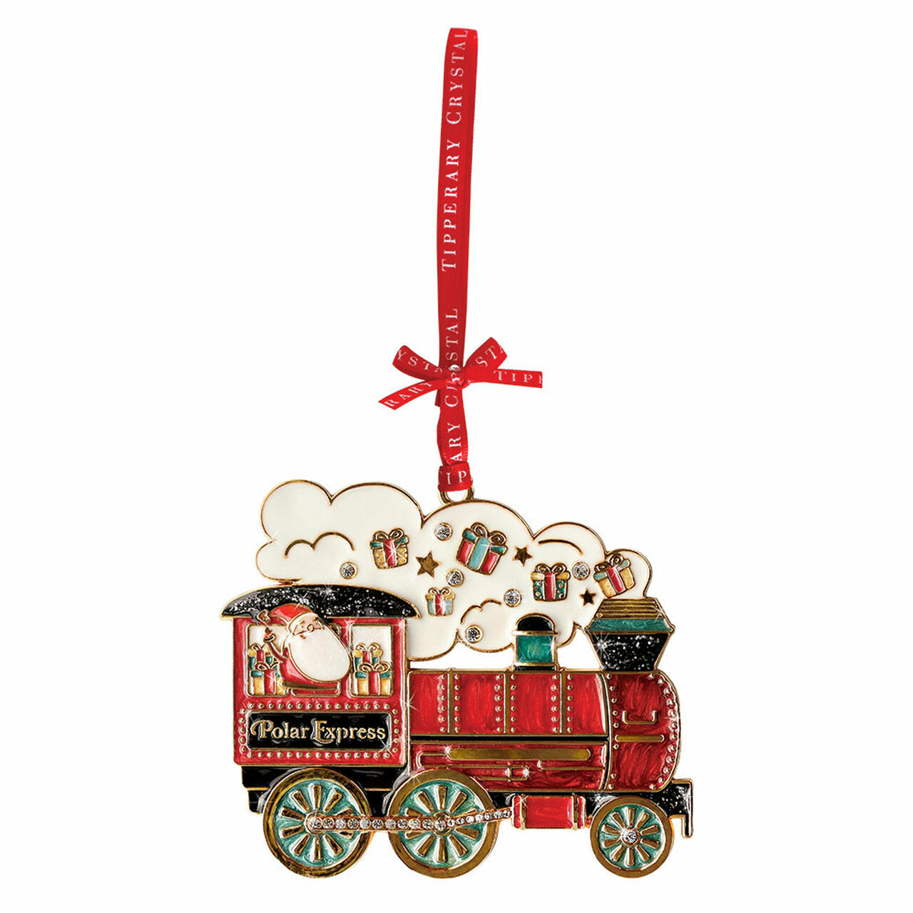 Tipperary Crystal Sparkle Polar Express Decoration  We just Love Christmas! The festive season, the giving of gifts, creating memories and being together with family and loved ones. Have lots of fun with our lovingly designed and created Christmas decorations, each one has a magic sparkle of elf dust.