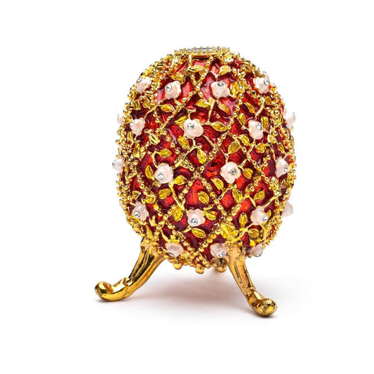 Treasured Trinkets - Faberge Egg  A beautiful, hand painted and crystal finished trinket box from Treasured Trinkets.