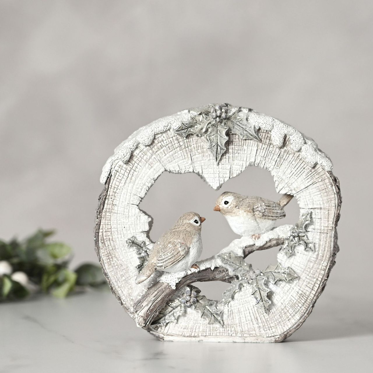 Christmas Two Robins Figurine